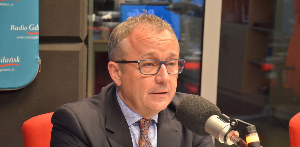 Prezes Maciej Kazienko w studiu Radia Gdańsk