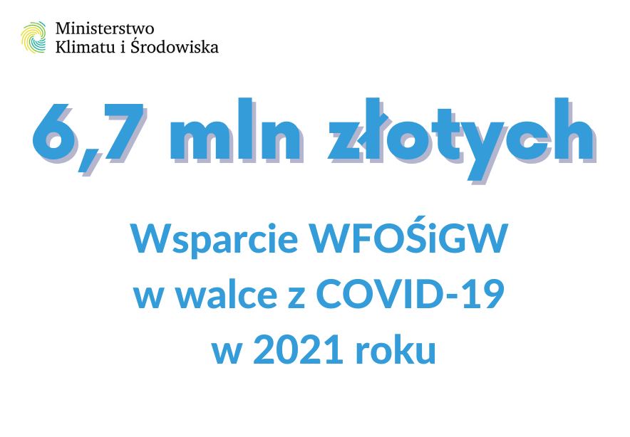 Wsparcie WFOŚiGW w walce z Covid-19 w 2021 roku