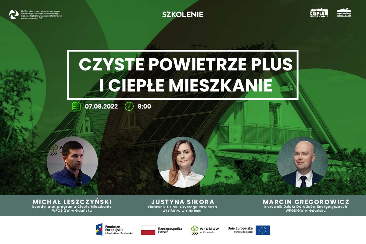 Szkolenie z programów Czyste Powietrze Plus i Ciepłe Mieszkanie 