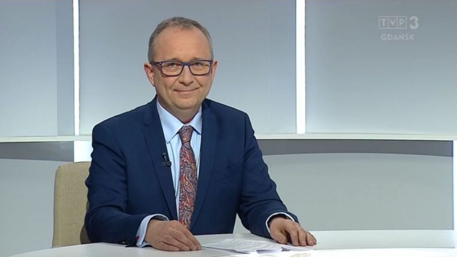 Prezes Maciej Kazienko w studiu TVP3 Gdańsk