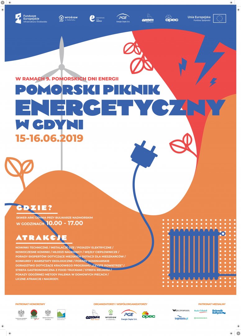 Plakat Pomorskiego Pikniku Energetycznego
