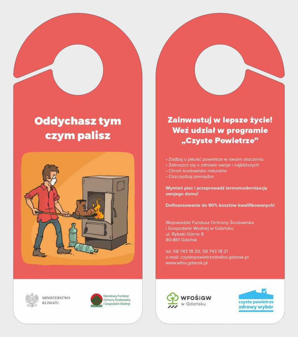 Ulotka informacyjna na temat programu Czyste Powietrze