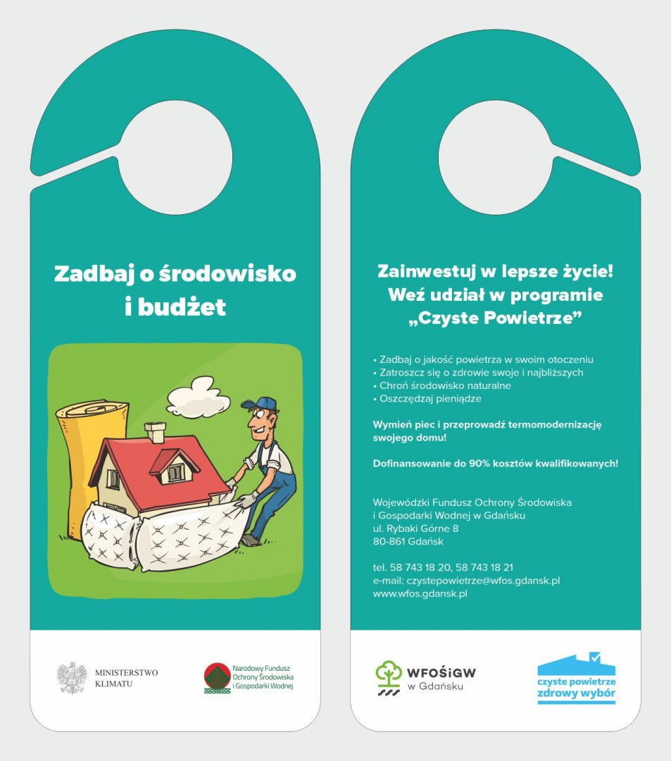 Ulotka informacyjna na temat programu Czyste Powietrze