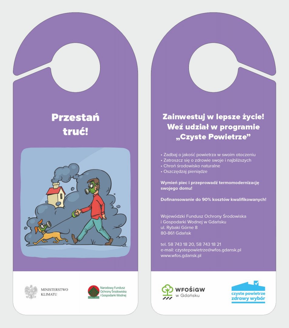 Ulotka informacyjna na temat programu Czyste Powietrze