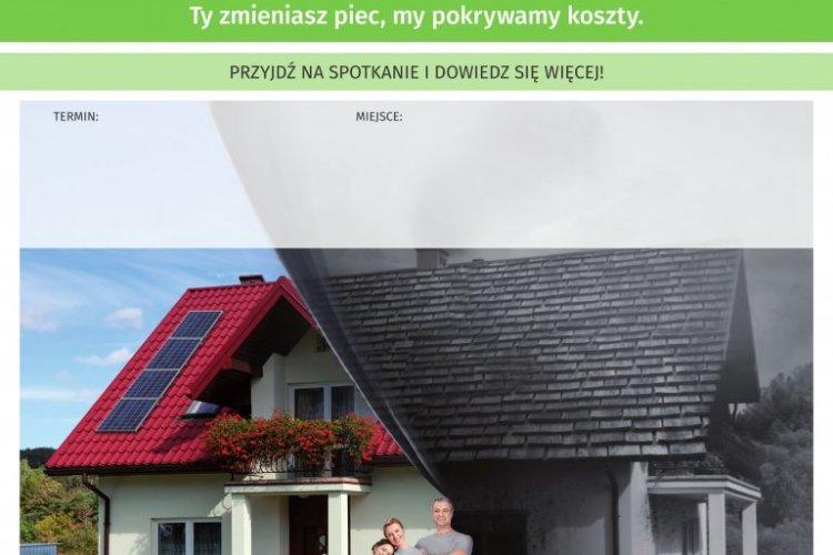 Plakat promujący program "Czyste Powietrze"