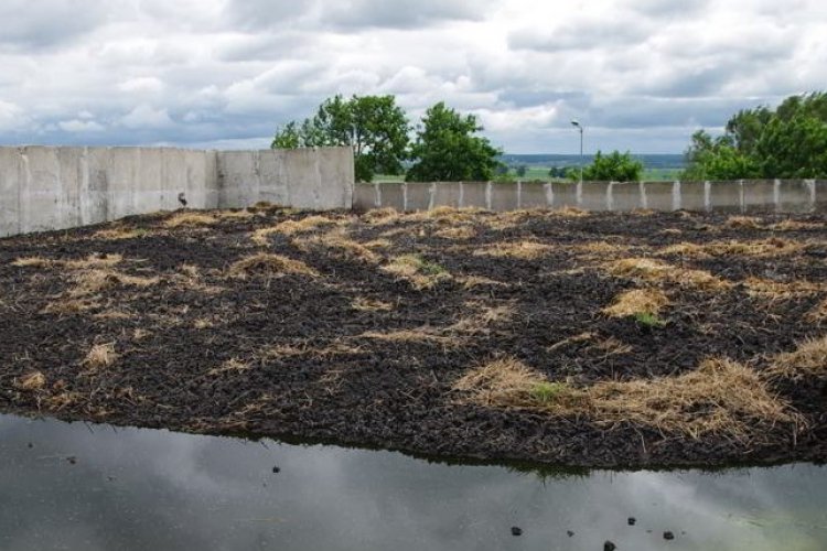 Składowanie osadu na placu? [fot. Michał Barcz]