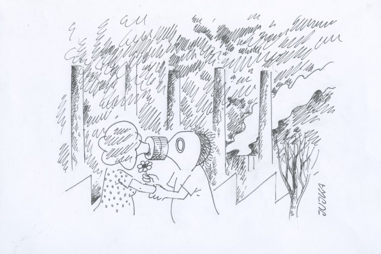 Rysunek Zbigniewa Jujki