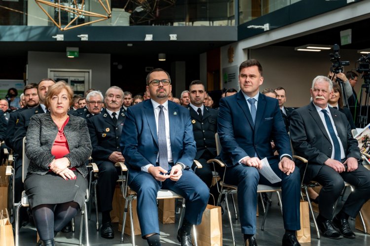 Konferencja, na której podsumowany został nabór "Florek-wsparcie dla OSP"