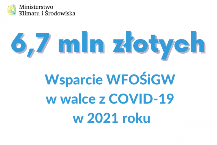 Wsparcie WFOŚiGW w walce z Covid-19 w 2021 roku