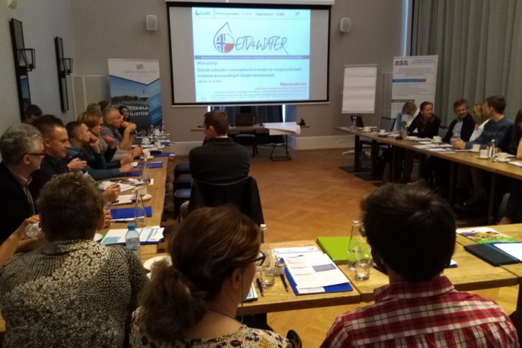 Warsztaty w ramach projektu „Upowszechnienie wykorzystania ETV w celu poprawy efektywności energetycznej sektora wodno-ściekowego” zdj. Gdańska Fundacja Wody