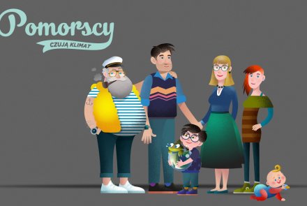 Rysunek przedstawiający członków rodziny "Pomorscy"