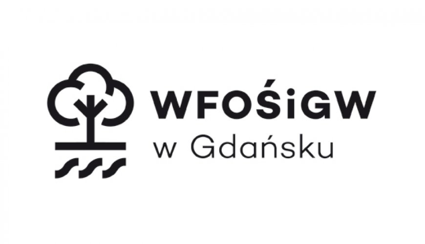 Logo WFOSiGW w Gdańsku - wersja achromatyczna