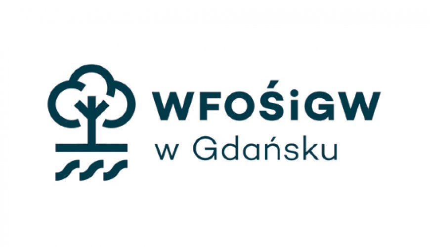 Logo WFOSiGW w Gdańsku - wersja monokolorowa ciemnoniebieska
